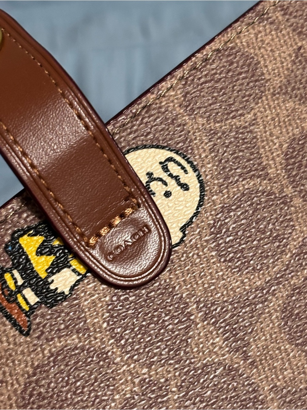 Coach x Peanuts Signature Brown Notebook + Pen with Authentic Repurposed Charms - Picture 4 of 12